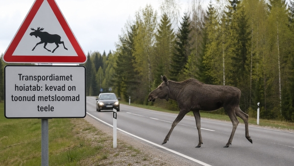 Transpordiamet hoiatab: kevad on toonud metsloomad teele